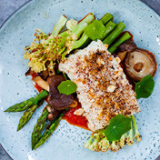 Palenta iz rerne sa šitakama I lešnikom