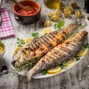 Brancin u belom vinu