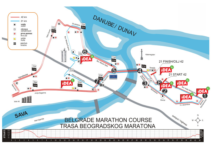 iDEA mapa - Maraton
