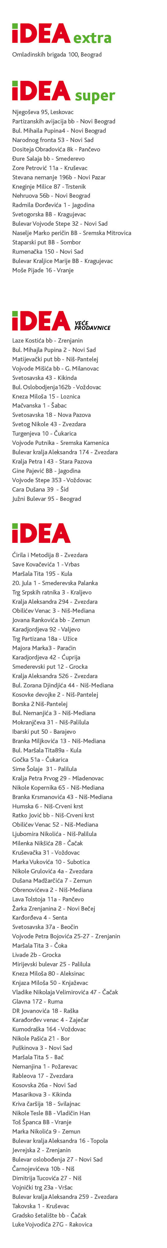 Spisak prodvnica u kojima možete kupiti Vitapur 4u1