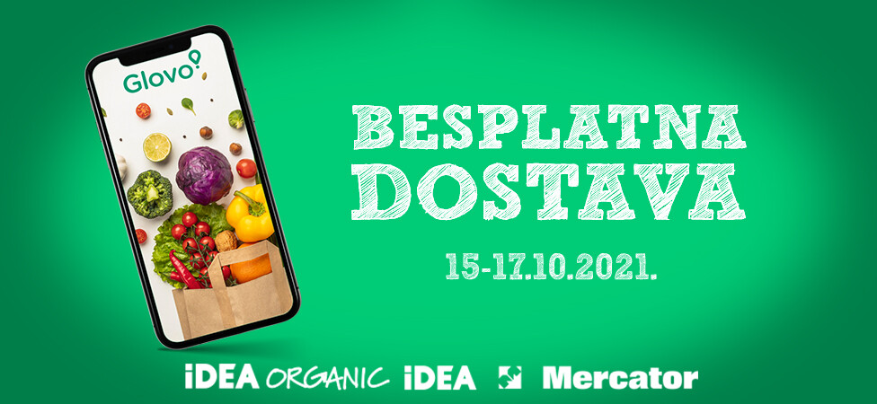 BESPLATNA DOSTAVA preko aplikacije Glovo