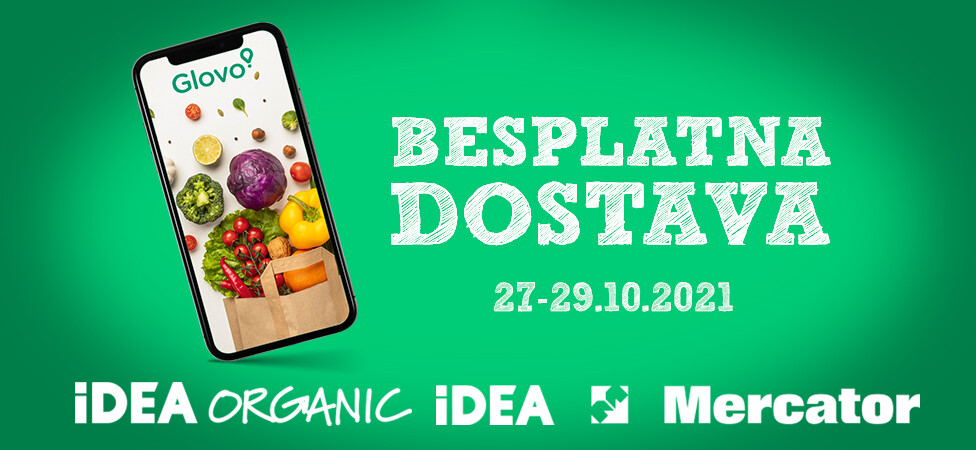 BESPLATNA DOSTAVA preko aplikacije Glovo