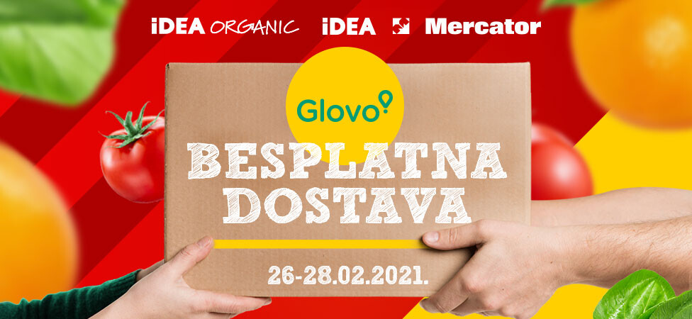 BESPLATNA DOSTAVA preko aplikacije Glovo