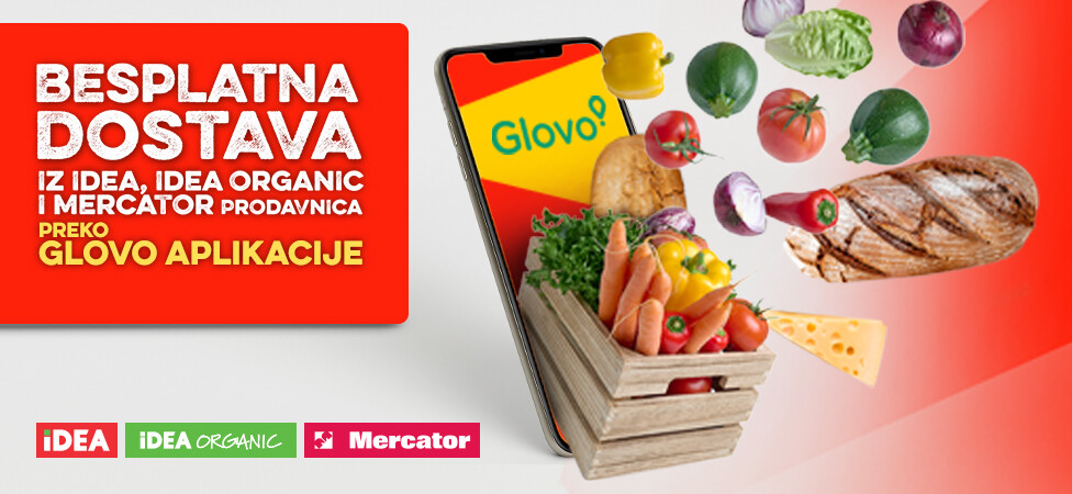 BESPLATNA DOSTAVA preko aplikacije Glovo