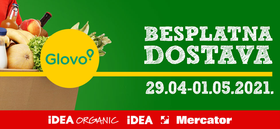 BESPLATNA DOSTAVA preko aplikacije Glovo
