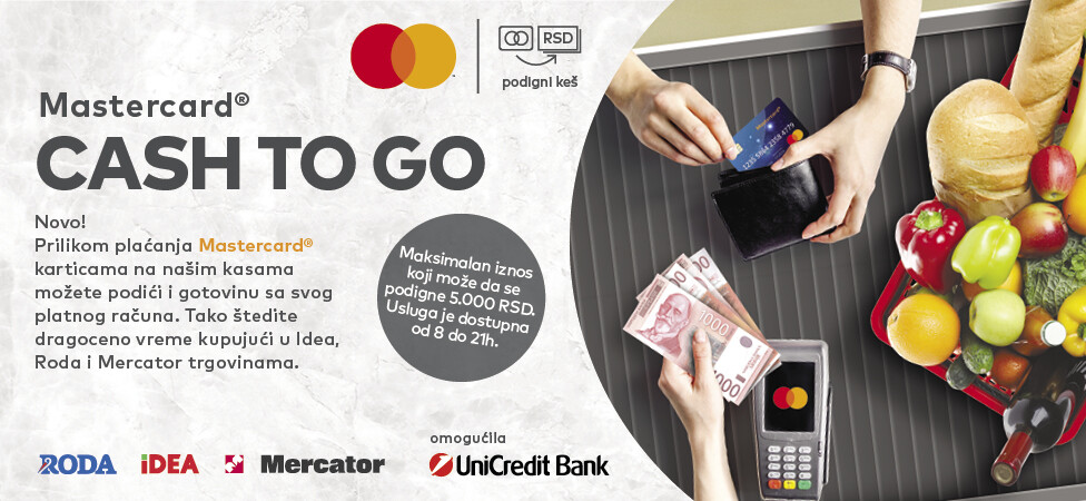 „Cash to go“ na više od 1300 kasa širom Srbije