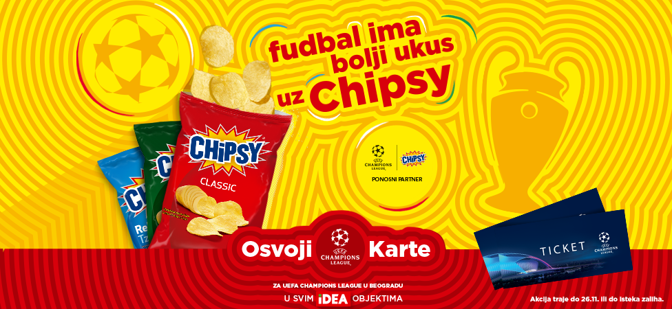 Chipsy & IDEA su pripremili sjajno iznenađenje za sve ljubitelje fudbala