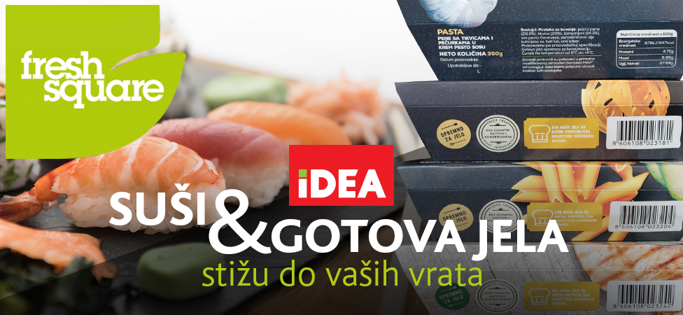 Fresh Square proizvodi u odabranim IDEA prodavnicama
