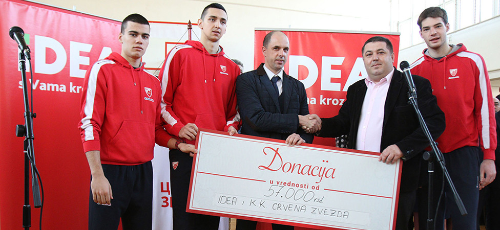 IDEA i KK Crvena zvezda uručili donaciju Domu Kulina