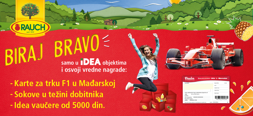 IDEA i Rauch vas vode na trku Formule 1