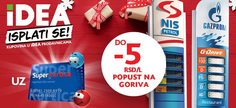  IDEA nagrađuje korisnike Super Kartice 