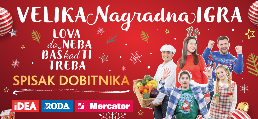 Izvučeni dobitnici velike nagradne igre “Lova s neba baš kad ti treba”