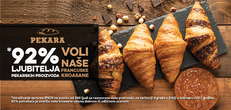 Kroasan iz naše pekare nestaje u trenu