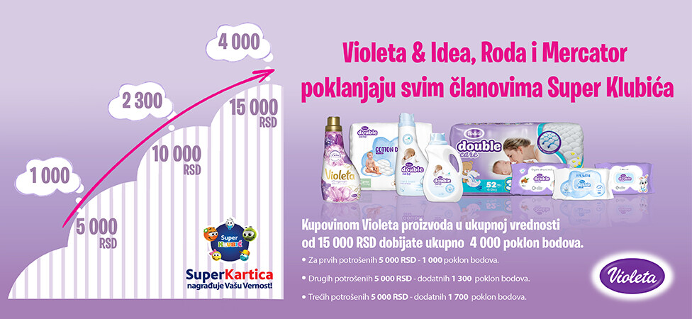 Kupi Violeta proizvode i zaradi!