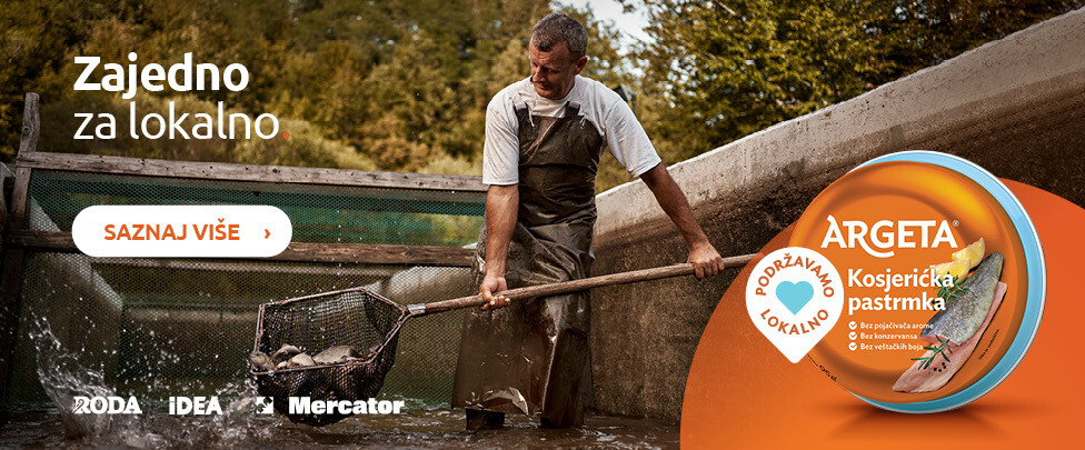 Novi namaz Argeta kosjerićka pastrmka ekskluzivno u IDEA, Roda i Mercator prodavnicama
