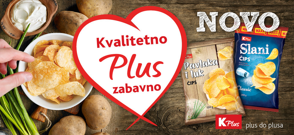 Novi ukus K Plus čipsa i još veće pakovanje čipsa Classic