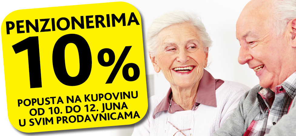 Od subote do ponedeljka 10% popusta