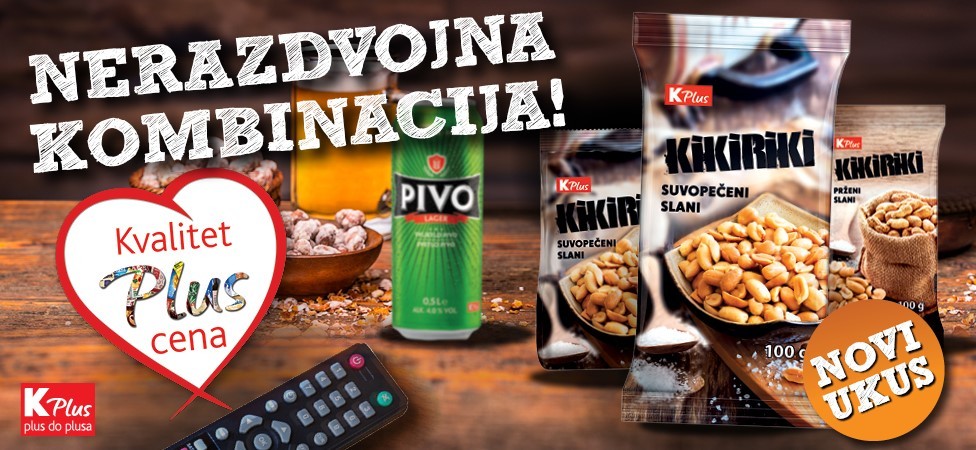 Odaberite slani K Plus kikiriki i zabava može da počne