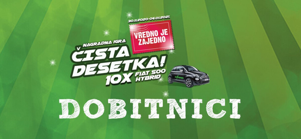 Preliminarni spisak dobitnika nagradne igre “Čista desetka”