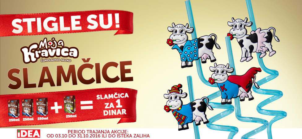 Stigle su Moja Kravica slamčice!