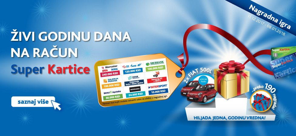 Super Kartica nagradna igra