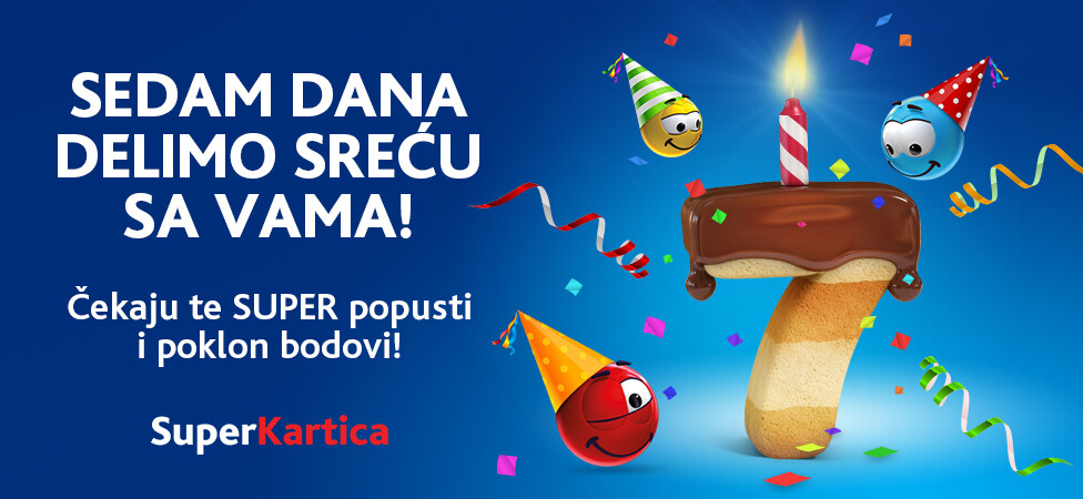 Super Kartica obeležava sedmi rođendan