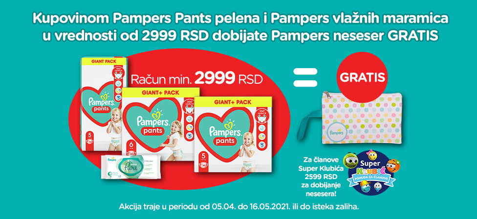 Zašto roditelji biraju Pampers u IDEA Super, Roda i Mercator prodavnicama?