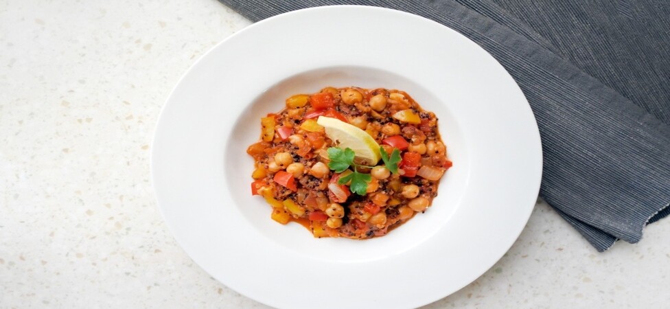 Posno jelo sa kinoom i leblebijom