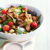 Topla salata od patlidžana i leblebije