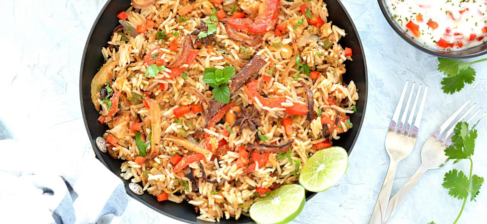 Veganski tofu birjani