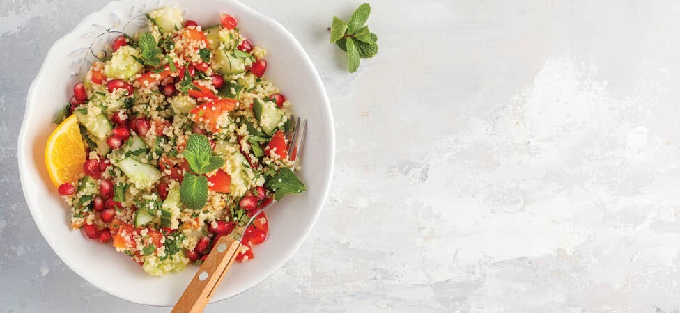 Kus kus salata sa zrncima nara