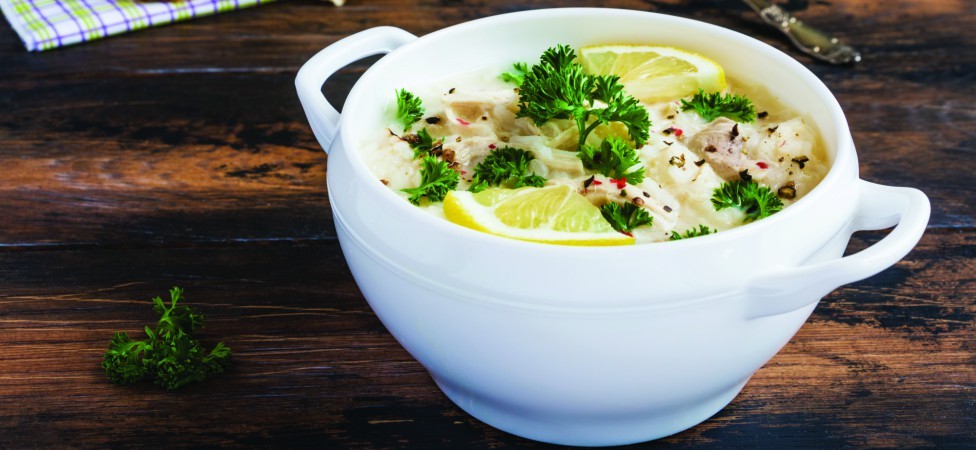 Pileća supa sa pirinčem i limunom