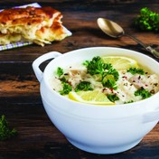 Pileća supa sa pirinčem i limunom