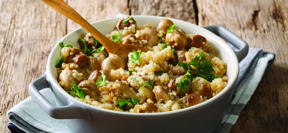 Rižoto sa šampinjonima i prazilukom