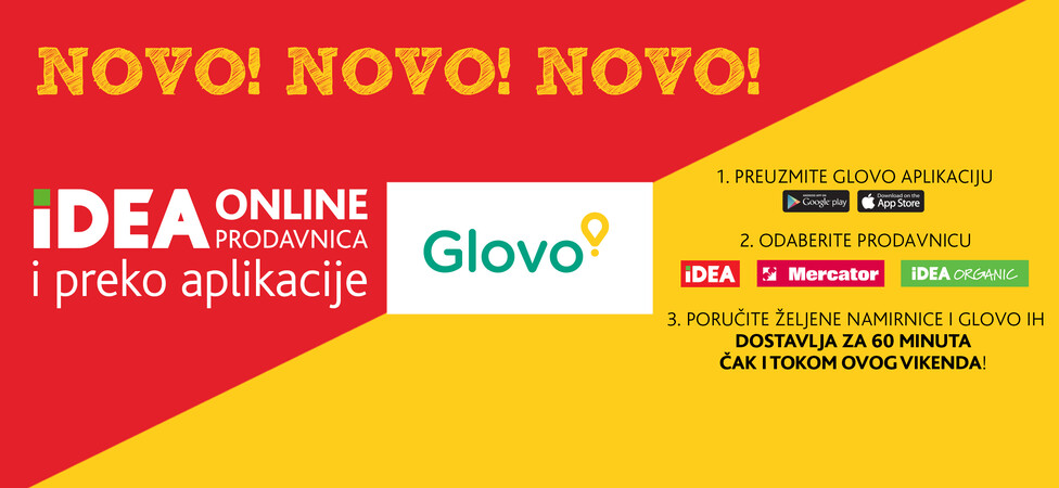 Novo - IDEA online i Glovo!
