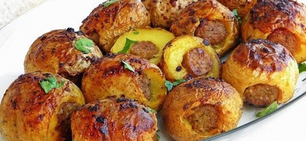 Krompiri punjeni ćevapima