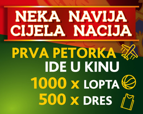 Prva petorka ide u Kinu!