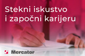Mercator-CG te poziva: Stekni iskustvo i započni karijeru