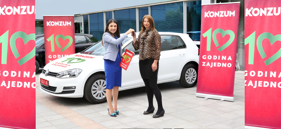 Konzum sretnim dobitnicima uručio automobile Golf 7