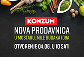 Otvorenje nove Konzum prodavnice u Mostaru 04.06.2020.